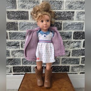Our Generation By Battat Collectable Stylish Purple Coat Doll
